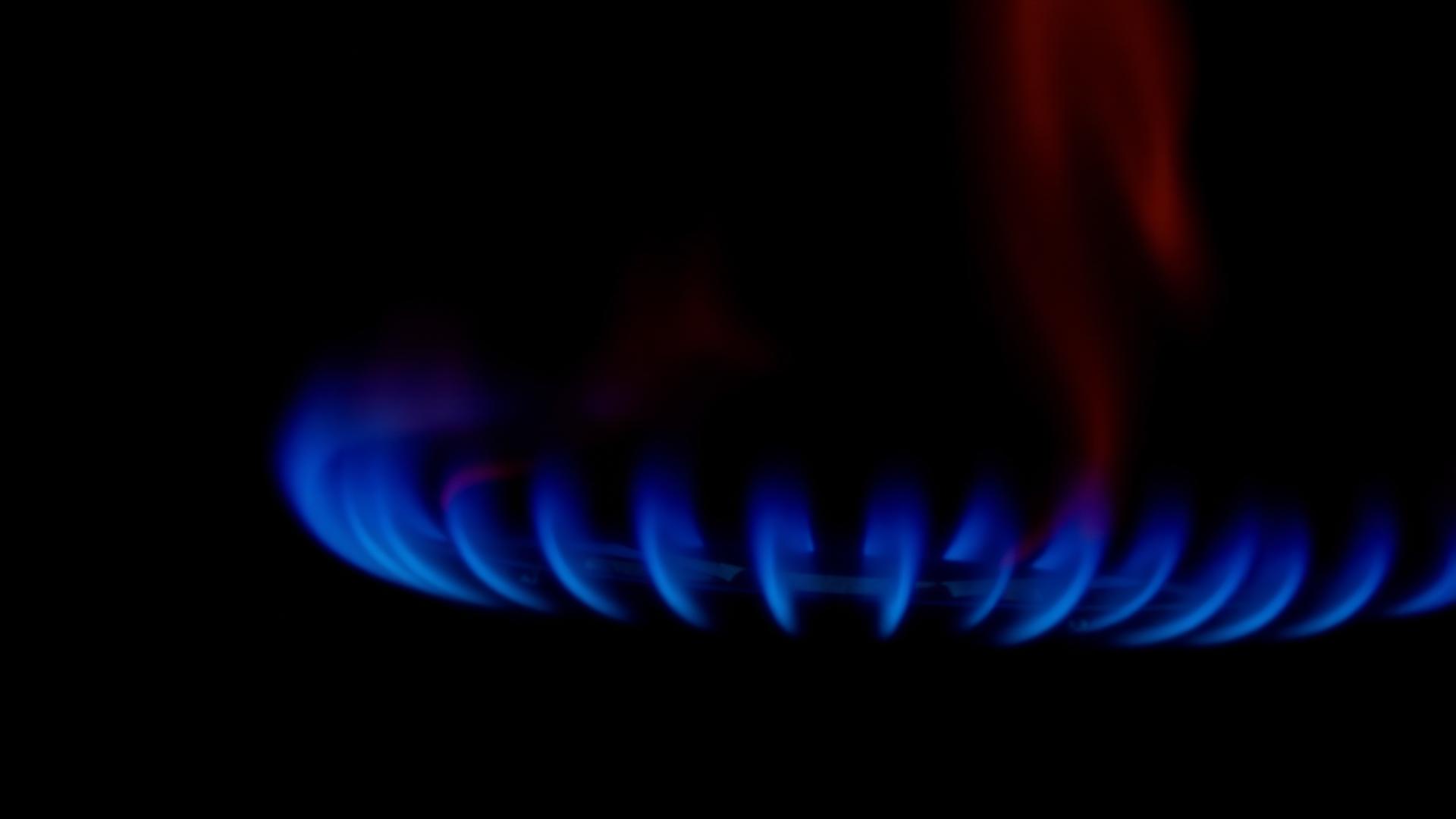 The blue flame